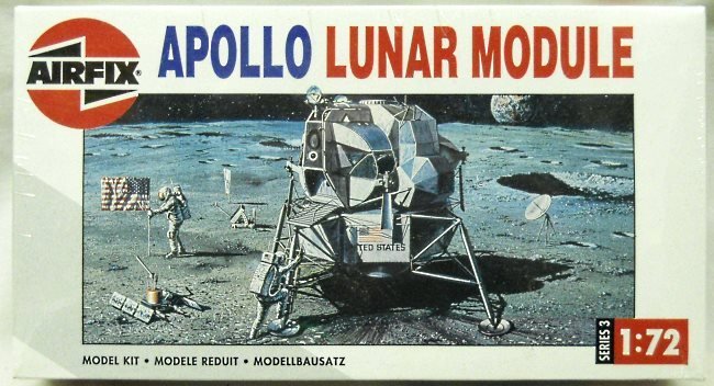 Airfix 1/72 Apollo Lunar Module / Astronauts / Equipment / Moon Base, 03013 plastic model kit